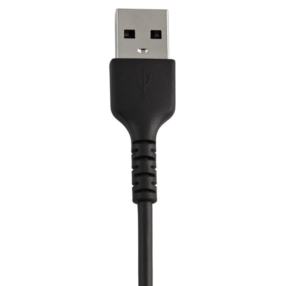 StarTech.com - Cable Resistente USB-A a Lightning de 15 cm Negro - Cable de Sincronización y Carga USB Tipo A a Lightning con Fi