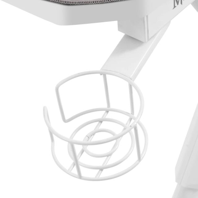 Mars Gaming - MGDXL, Mesa Gaming Ergonómica, Soporte Auriculares y Bebida, Escritorio PC, 160x60cm, Blanco
