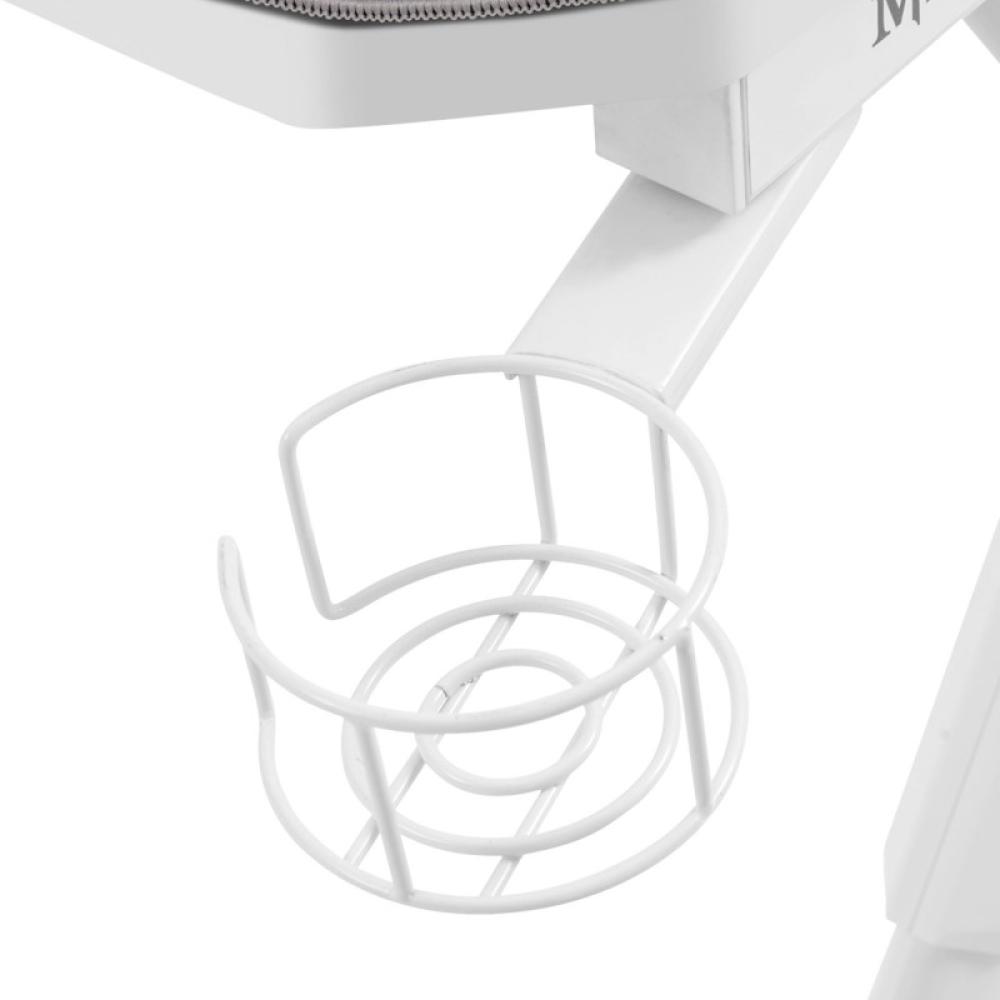 Mars Gaming - MGDXL, Mesa Gaming Ergonómica, Soporte Auriculares y Bebida, Escritorio PC, 160x60cm, Blanco