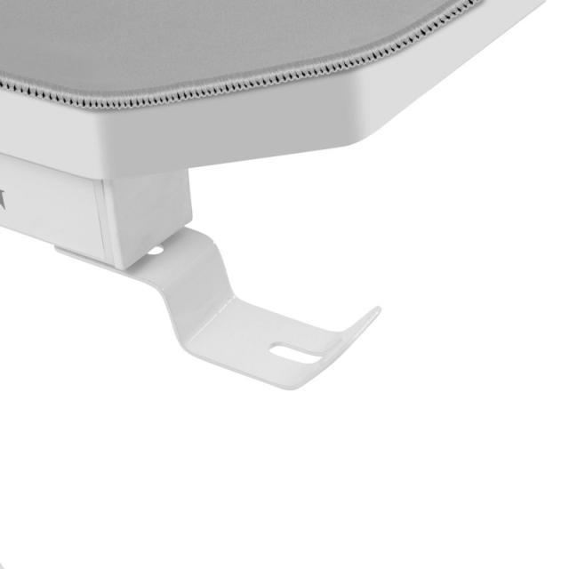 Mars Gaming - MGDXL, Mesa Gaming Ergonómica, Soporte Auriculares y Bebida, Escritorio PC, 160x60cm, Blanco