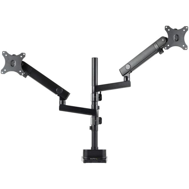 StarTech.com - Brazo de Soporte para Dos Monitores - Base Soporte de Movimiento Articulado y Altura Ajustable para 2 Monitores V