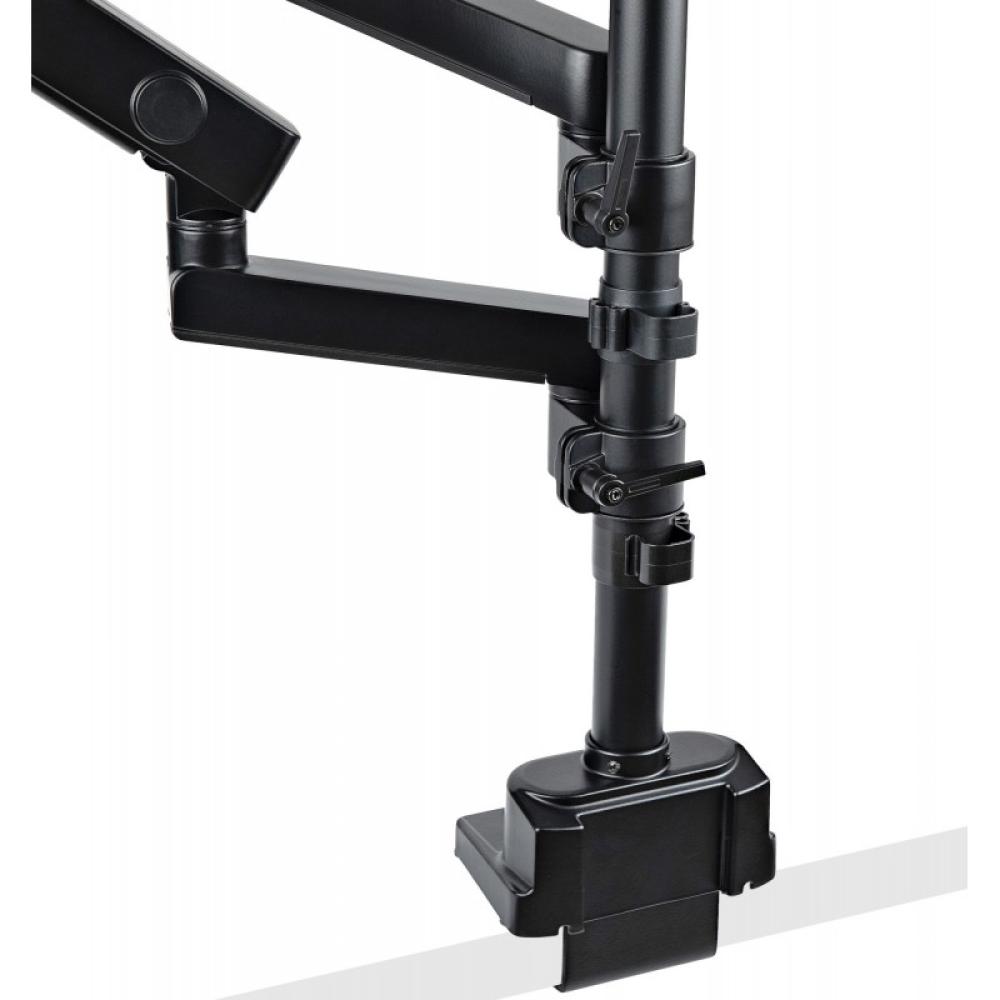 StarTech.com - Brazo de Soporte para Dos Monitores - Base Soporte de Movimiento Articulado y Altura Ajustable para 2 Monitores V