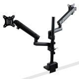 StarTech.com - Brazo de Soporte para Dos Monitores - Base Soporte de Movimiento Articulado y Altura Ajustable para 2 Monitores V