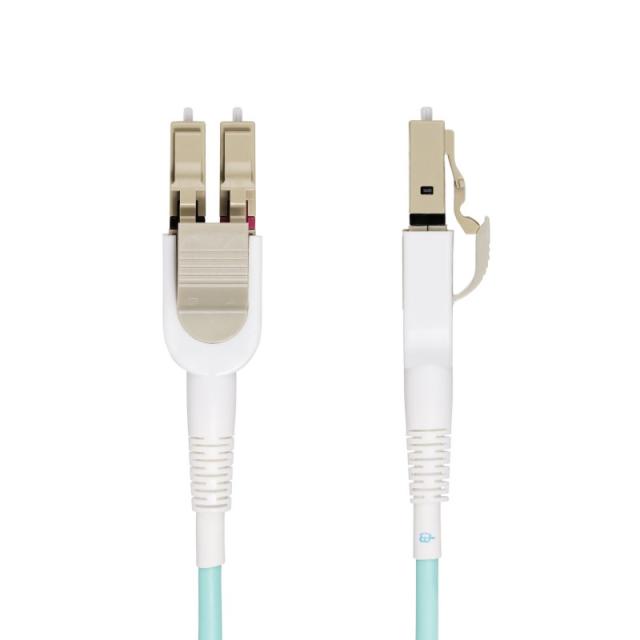 StarTech.com - Cable de Fibra Óptica Multimodo Conmutable LC a LC (UPC) OM4 de 5m - 50/125µm - Redes de 100G - Low Insertion Los