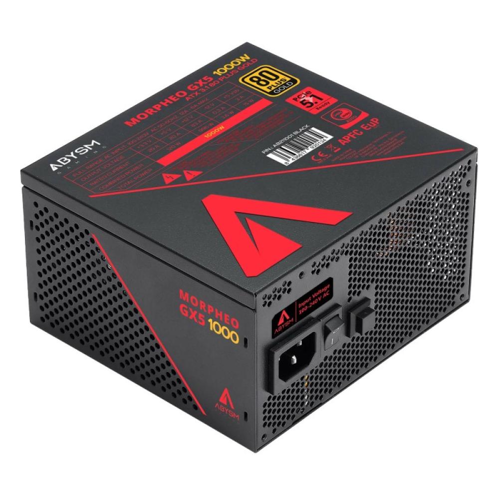 ABYSM - Morpheo GX5 1000W unidad de fuente de alimentación 20+4 pin ATX ATX Negro, Rojo