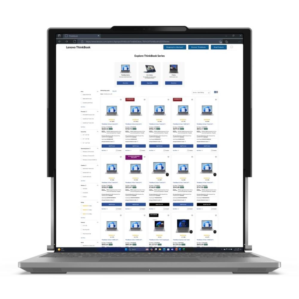 Lenovo - ThinkBook Plus G6 Rollable Copilot+ PC Intel Core Ultra 7 258V Portátil 35,6 cm (14") 32 GB LPDDR5x-SDRAM 1 TB SSD Wi-F