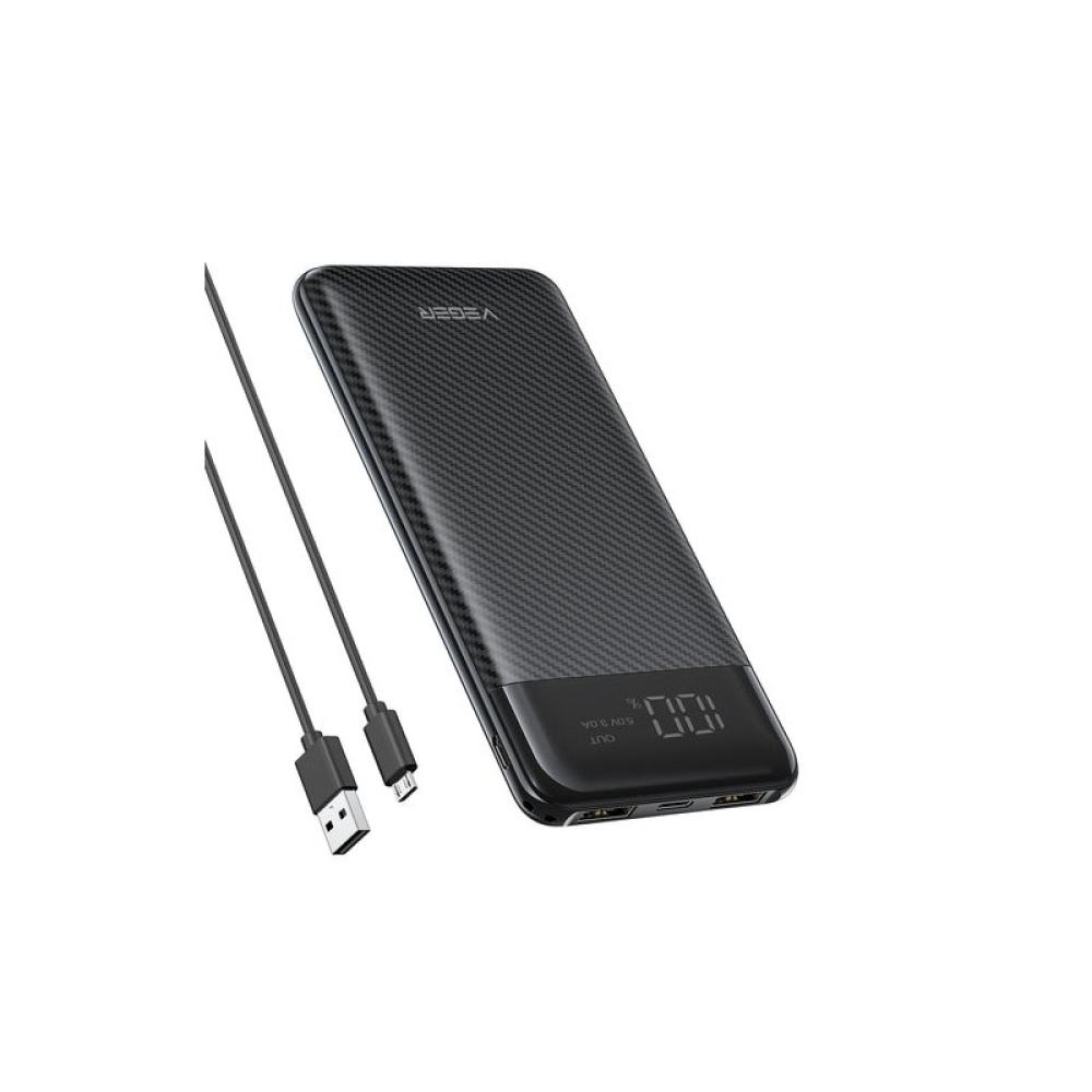 VEGER - L11 10000 mAh Cargador inalámbrico Negro
