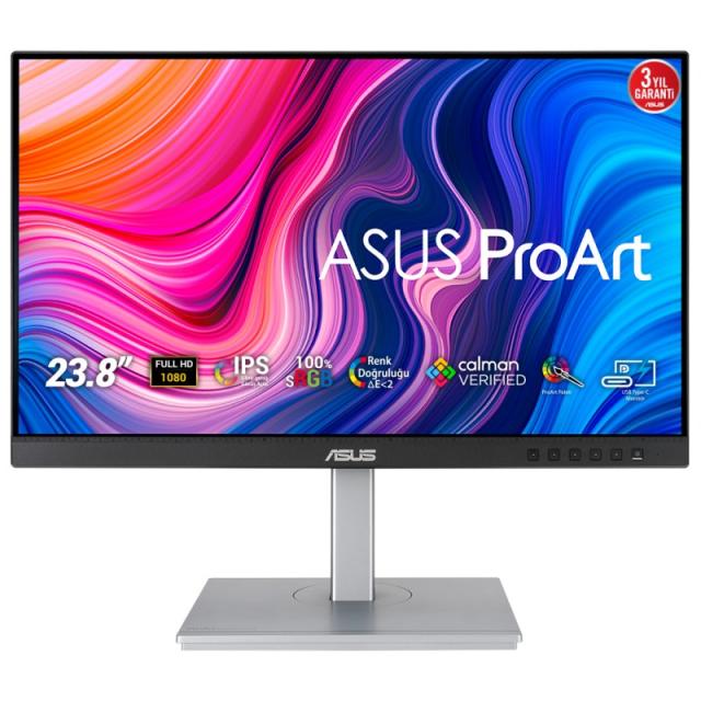 ASUS - ProArt PA247CV pantalla para PC 60,5 cm (23.8") 1920 x 1080 Pixeles Full HD Negro, Plata