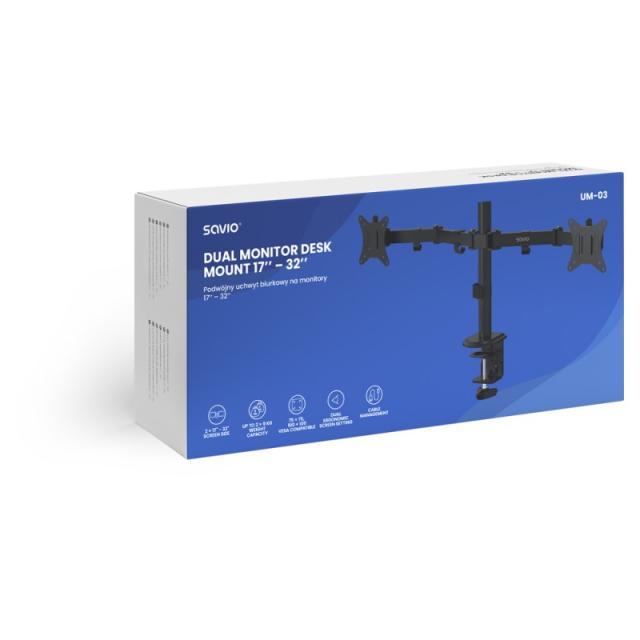 Savio - UM-03 soporte Negro