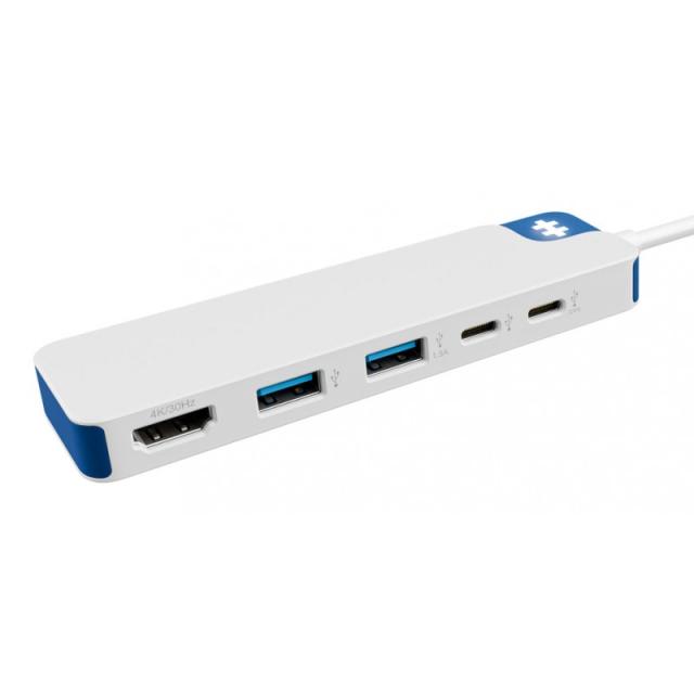 Targus - HyperDrive Alámbrico USB 3.2 Gen 1 (3.1 Gen 1) Type-C Blanco - HD4101BUGL