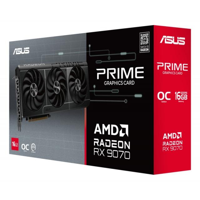ASUS - Prime -RX9070-O16G-EVO AMD Radeon RX 9070 16 GB GDDR6