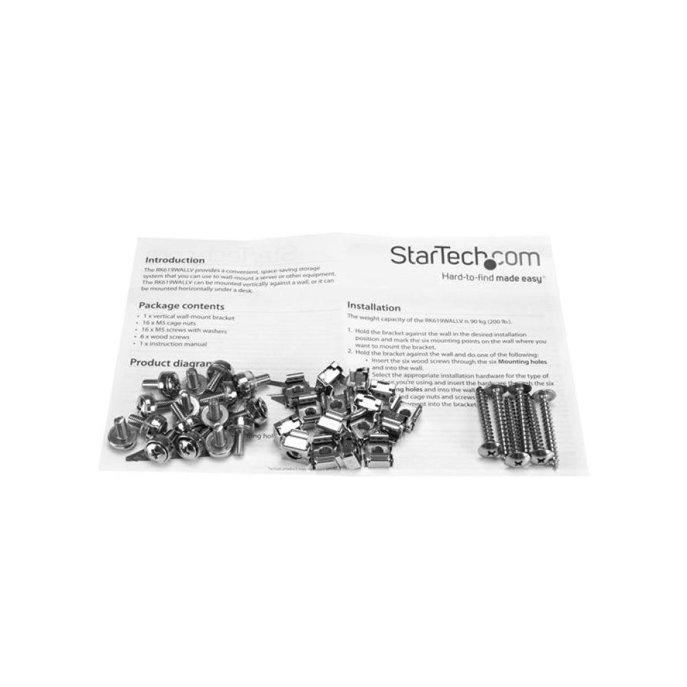StarTech.com - Armario Rack de Servidores Vertical de Pared - de Acero Sólido - 6U - 19 Pulgadas