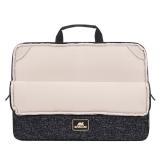 Rivacase - 7915 39,6 cm (15.6") Funda Negro, Blanco