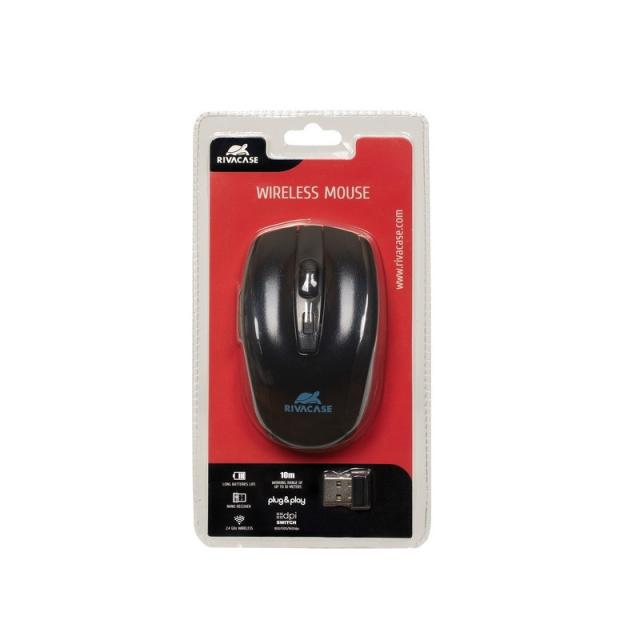 Rivacase - 8038 + WIRELESS MOUSE 39,6 cm (15.6") Maletín Negro