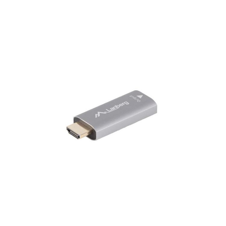 Lanberg - AD-HD-DP-01 adaptador de cable de vídeo 0 m HDMI tipo A (Estándar) DisplayPort Plata