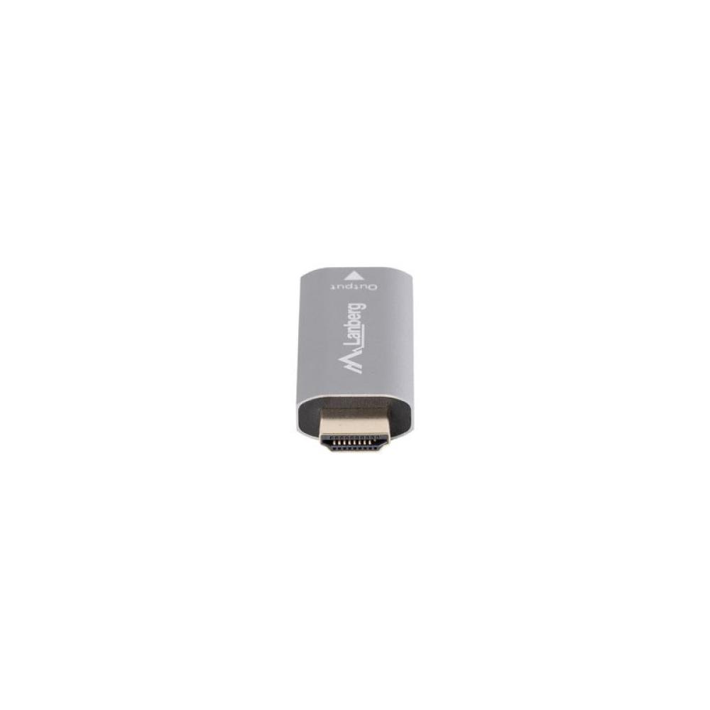 Lanberg - AD-HD-DP-01 adaptador de cable de vídeo 0 m HDMI tipo A (Estándar) DisplayPort Plata