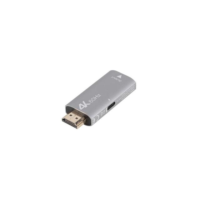 Lanberg - AD-HD-DP-01 adaptador de cable de vídeo 0 m HDMI tipo A (Estándar) DisplayPort Plata