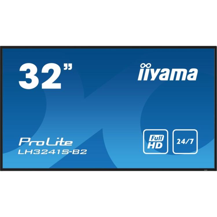 iiyama - LH3241S-B2 pantalla de señalización Diseño de quiosco 80 cm (31.5") LED 350 cd / m² Full HD Negro 24/7