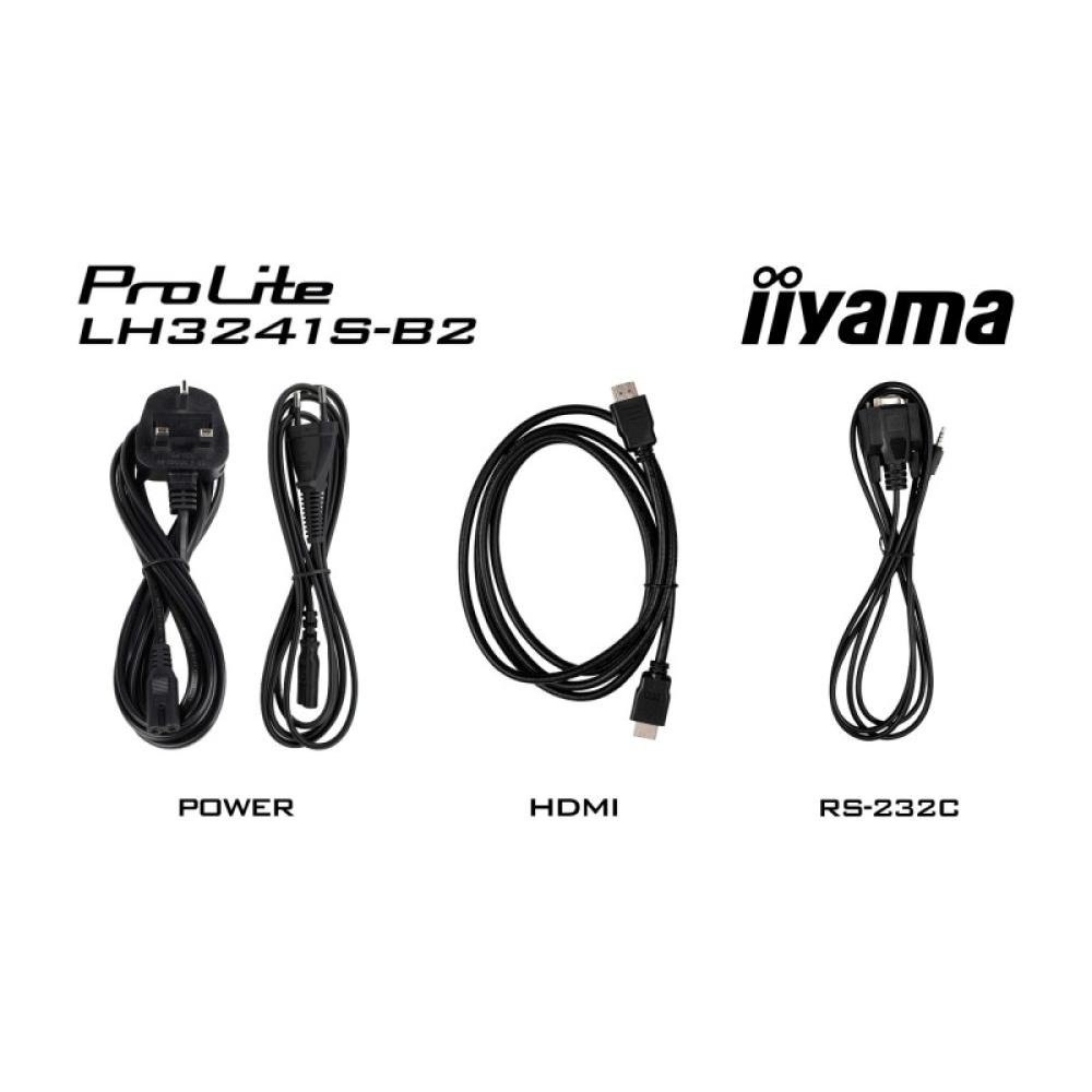 iiyama - LH3241S-B2 pantalla de señalización Diseño de quiosco 80 cm (31.5") LED 350 cd / m² Full HD Negro 24/7