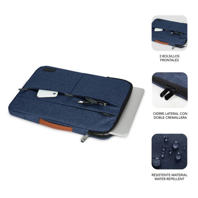 SUBBLIM - Funda Air Padding 360 Sleeve 13,3-14" Blue