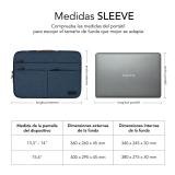SUBBLIM - Funda Air Padding 360 Sleeve 13,3-14" Blue