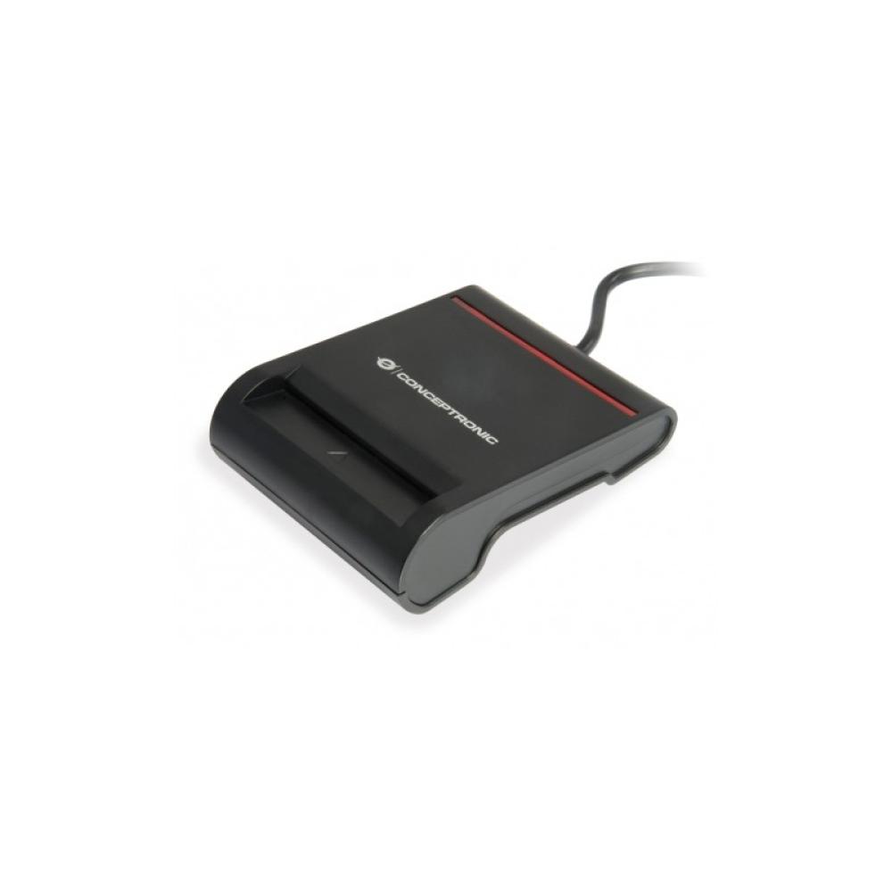 Conceptronic - SCR01B lector de tarjeta inteligente USB USB 2.0 Negro