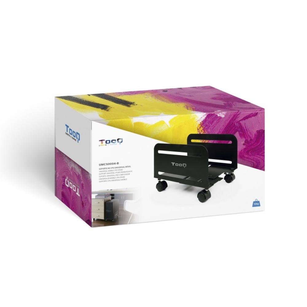 TooQ - Soporte metálico para CPU de suelo con ruedas - UMCS0004-B