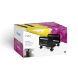 TooQ - Soporte metálico para CPU de suelo con ruedas - UMCS0004-B