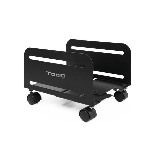 TooQ - Soporte metálico para CPU de suelo con ruedas - UMCS0004-B