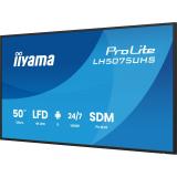 iiyama - LH5075UHS-B2AG pantalla de señalización Pantalla plana para señalización digital 125,7 cm (49.5") LCD Wifi 500 cd / m²
