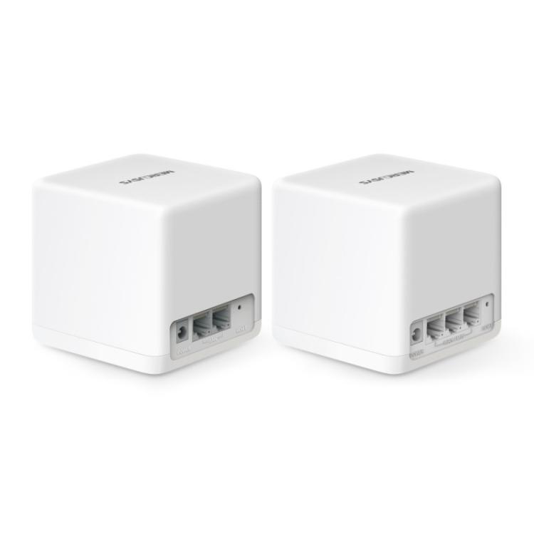 Mercusys - HALO H60X Doble banda (2,4 GHz / 5 GHz) Wi-Fi 6 (802.11ax) Blanco 2 Interno - HALO H60X(2-PACK)