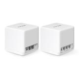 Mercusys - HALO H60X Doble banda (2,4 GHz / 5 GHz) Wi-Fi 6 (802.11ax) Blanco 2 Interno - HALO H60X(2-PACK)