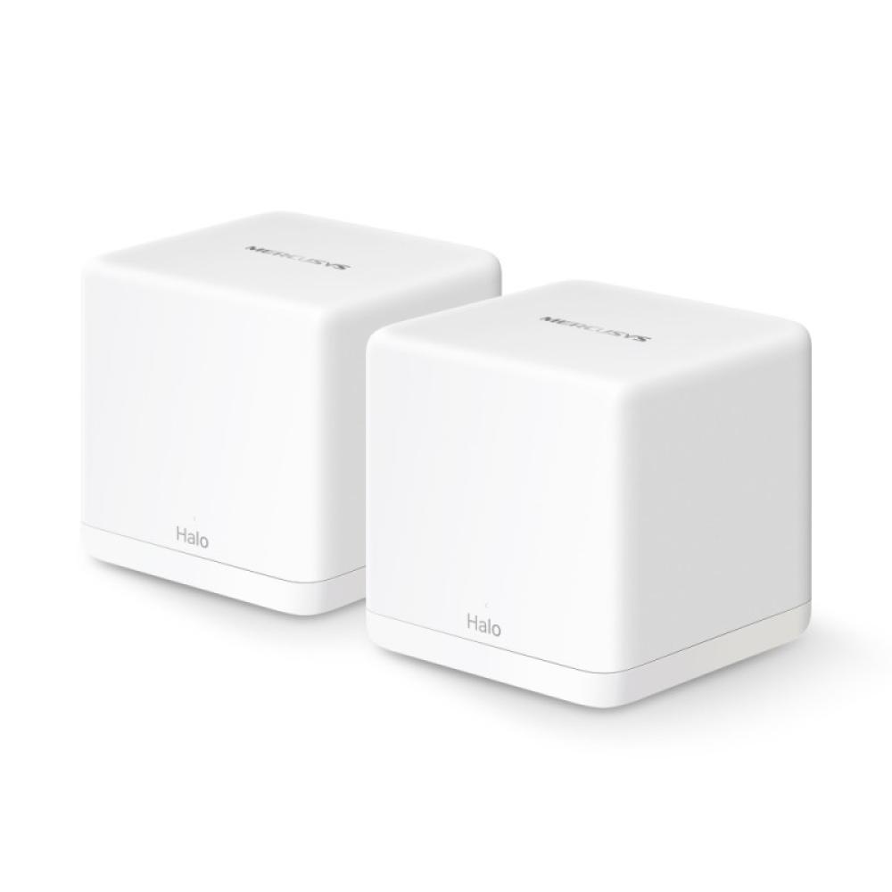 Mercusys - HALO H60X Doble banda (2,4 GHz / 5 GHz) Wi-Fi 6 (802.11ax) Blanco 2 Interno - HALO H60X(2-PACK)