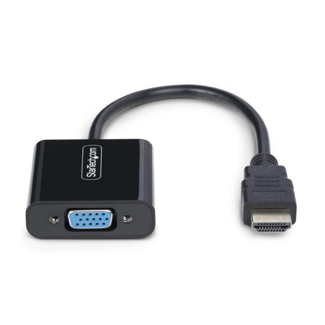 StarTech.com - Adaptador HDMI a VGA - Conversor Activo HDMI a VGA - Conversor Activo de Vídeo para Ordenador de Sobremesa o Port