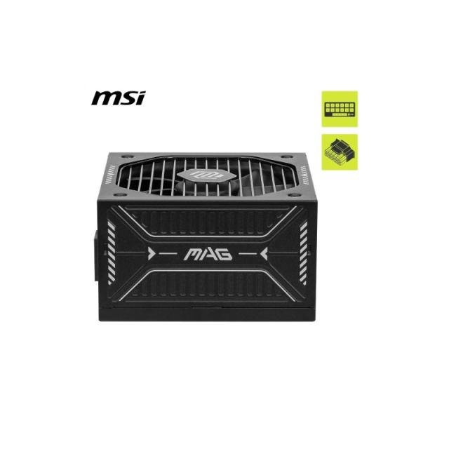 MSI - FUENTE ALIMENTACION MSI MAG A750GLS PCIE5,PSU,750W,80 PLUS GOLD,MODULAR,120MM,ACTIVE PFC,PCI-E 5.0 (16 PIN)X1,PCI-E (6+2 P