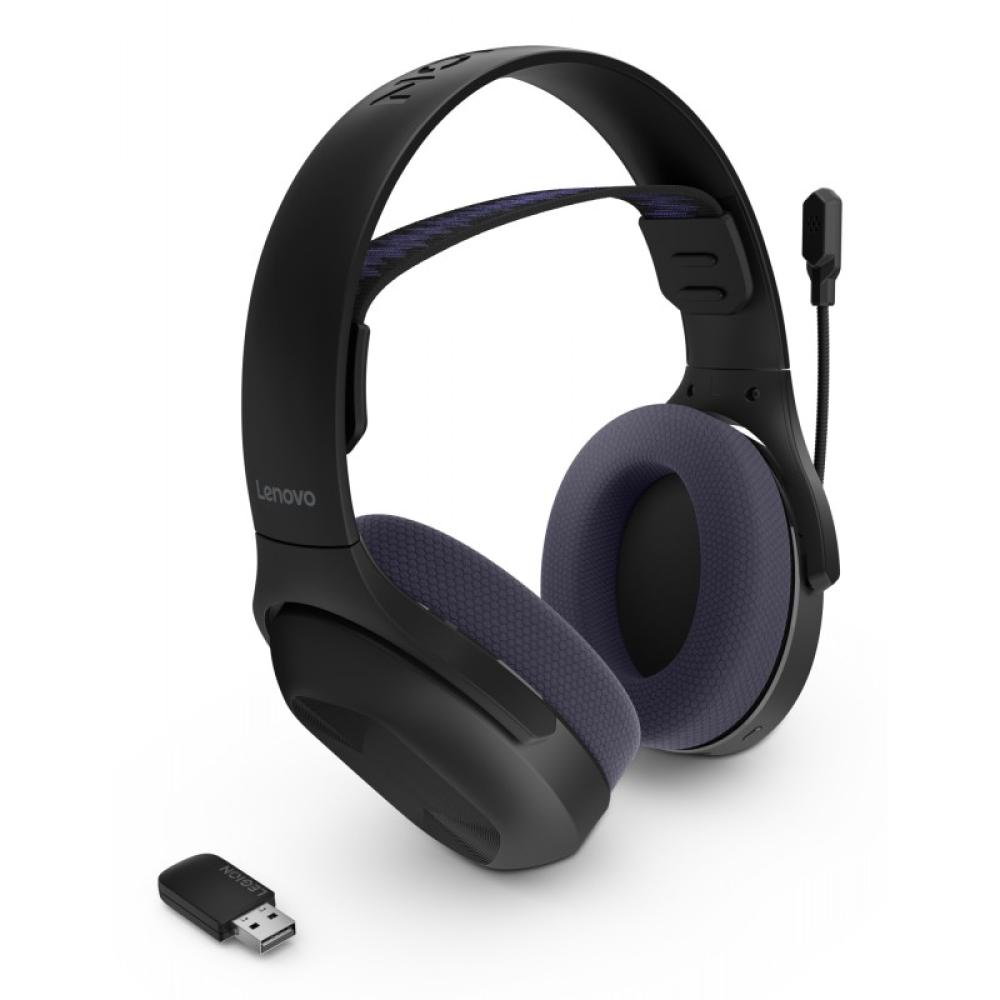 Lenovo - Legion H410 Auriculares Inalámbrico Diadema Juego USB Tipo C Bluetooth Negro, Púrpura