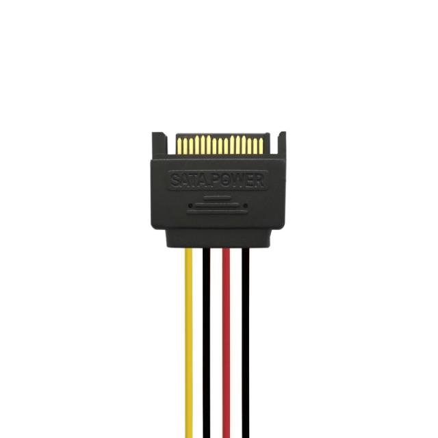 AISENS - A131-0353 cable de SATA 0,2 m SATA de 15 pines 2 x SATA de 15 pines Negro, Rojo, Amarillo