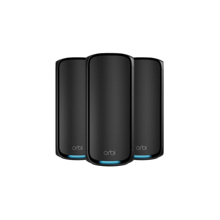 NETGEAR - Orbi 970 Series Quad-Band WiFi 7, 3-Pack Quad-band (2.4 GHz / 5 GHz-1 / 5 GHz-2 / 6 GHz) Wi-Fi 6 (802.11ax) Negro Inte