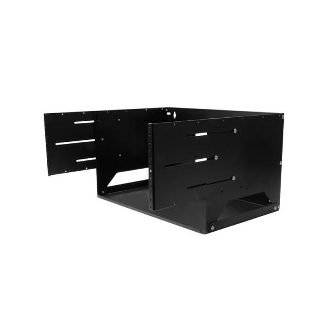 StarTech.com - Rack de Servidores Abierto de 4U de Pared - de 2 Columnas - con Estante Integrado - de Profundidad Ajustable - pa
