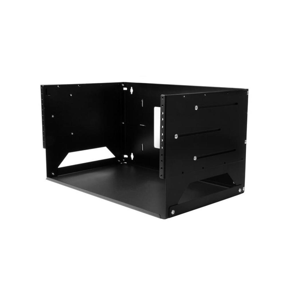 StarTech.com - Rack de Servidores Abierto de 4U de Pared - de 2 Columnas - con Estante Integrado - de Profundidad Ajustable - pa