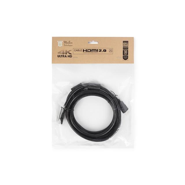 Maillon Technologique - Basic MTBHDB2030 cable HDMI 3 m HDMI tipo A (Estándar) Negro