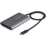 StarTech.com - Adaptador Thunderbolt 3 a Dos Puertos DisplayPort DP 1.4 - Adaptador Thunderbolt 3 a DP de 2 Monitores 4K de 60Hz