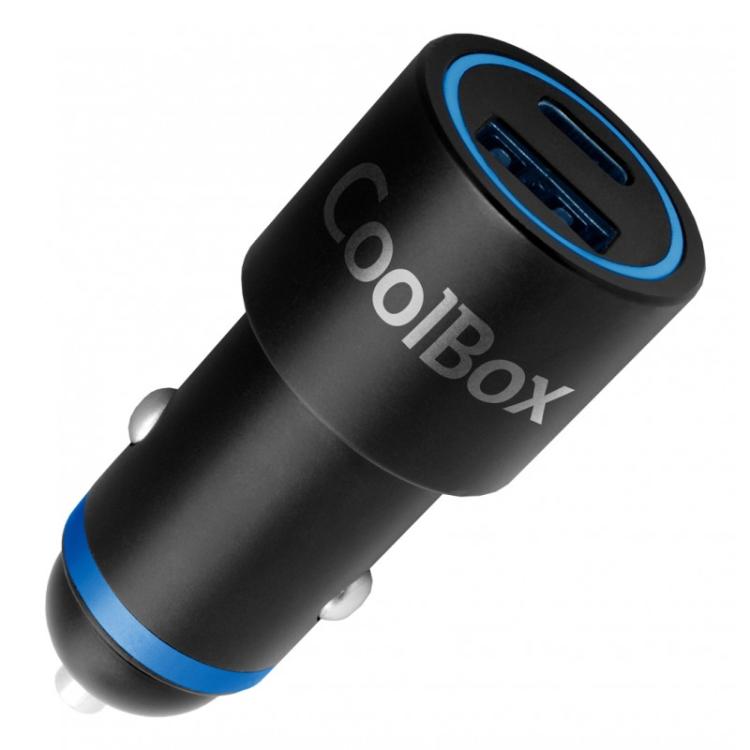 CoolBox - CARGADOR USB COCHE 48W USB-A/USB-C
