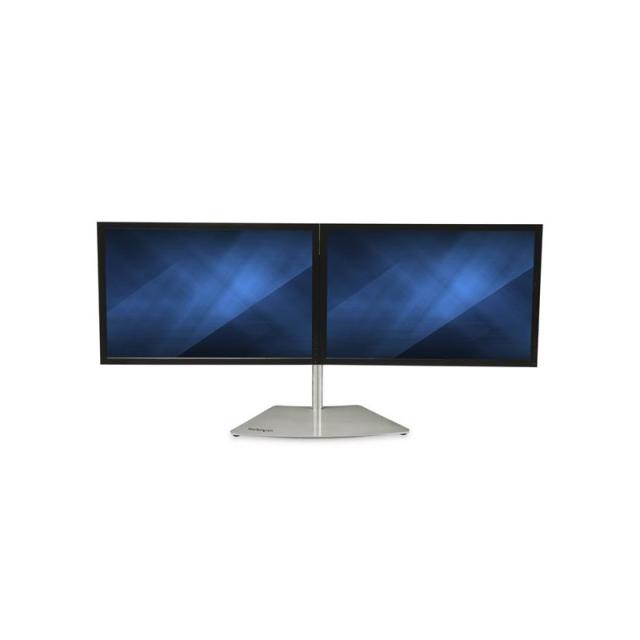 StarTech.com - Soporte VESA para 2 Monitores - Soporte Ergonómico de Sobremesa para 2 monitores de 24" con Montaje VESA - con Ba