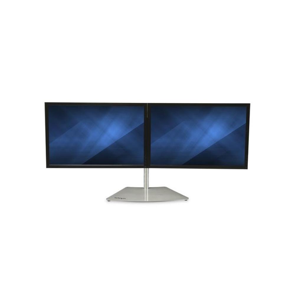 StarTech.com - Soporte VESA para 2 Monitores - Soporte Ergonómico de Sobremesa para 2 monitores de 24" con Montaje VESA - con Ba