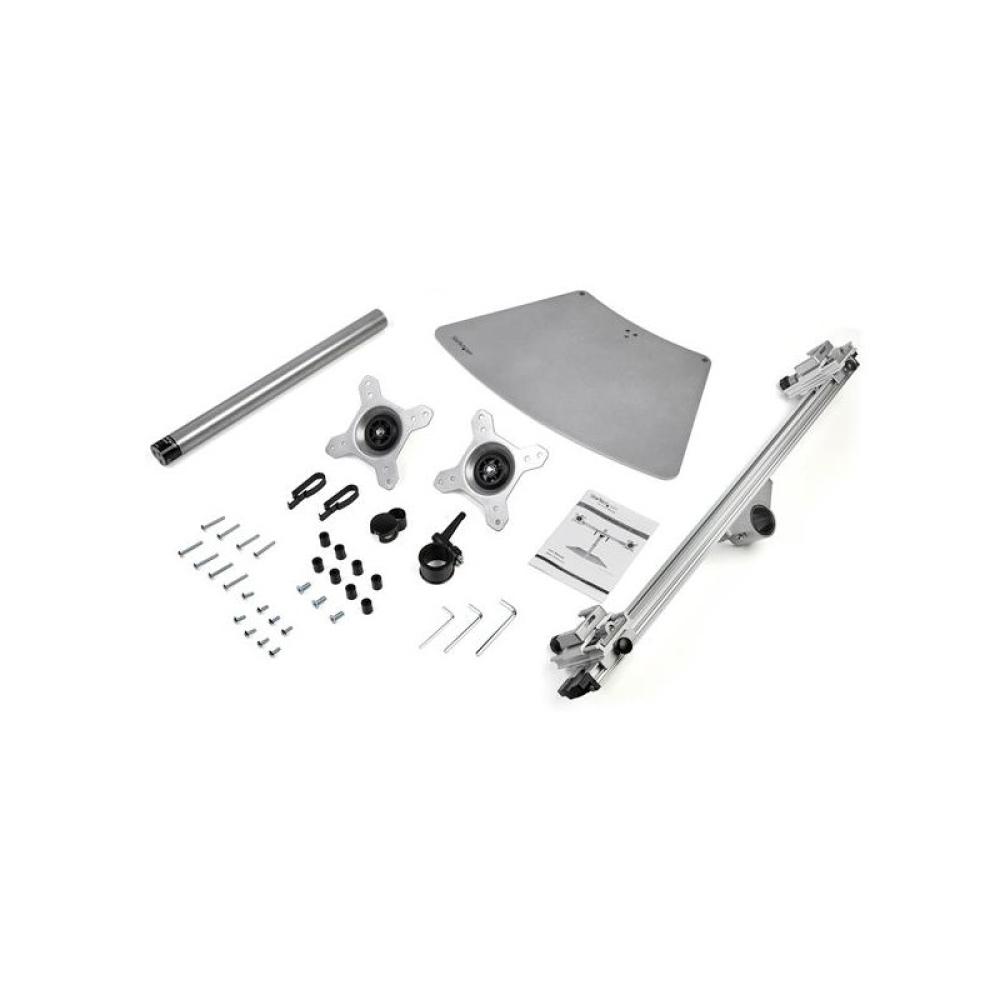 StarTech.com - Soporte VESA para 2 Monitores - Soporte Ergonómico de Sobremesa para 2 monitores de 24" con Montaje VESA - con Ba