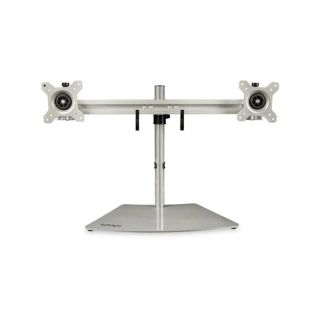 StarTech.com - Soporte VESA para 2 Monitores - Soporte Ergonómico de Sobremesa para 2 monitores de 24" con Montaje VESA - con Ba