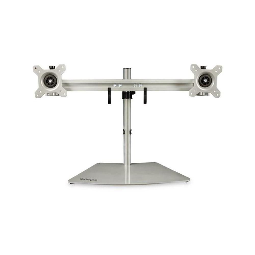 StarTech.com - Soporte VESA para 2 Monitores - Soporte Ergonómico de Sobremesa para 2 monitores de 24" con Montaje VESA - con Ba