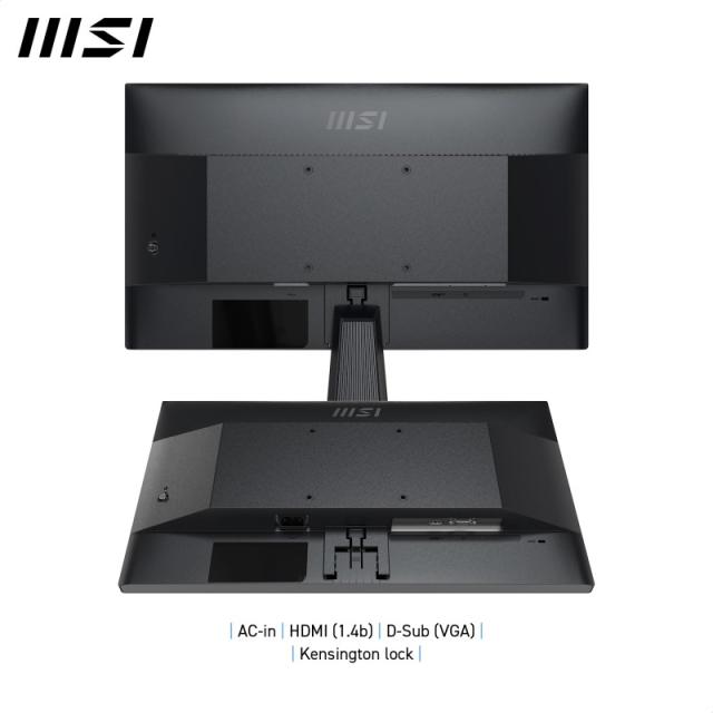 MSI - Pro MP225V pantalla para PC 54,5 cm (21.4") 1920 x 1080 Pixeles Full HD LCD Negro