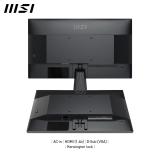 MSI - Pro MP225V pantalla para PC 54,5 cm (21.4") 1920 x 1080 Pixeles Full HD LCD Negro
